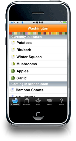 Locavore on the iPhone